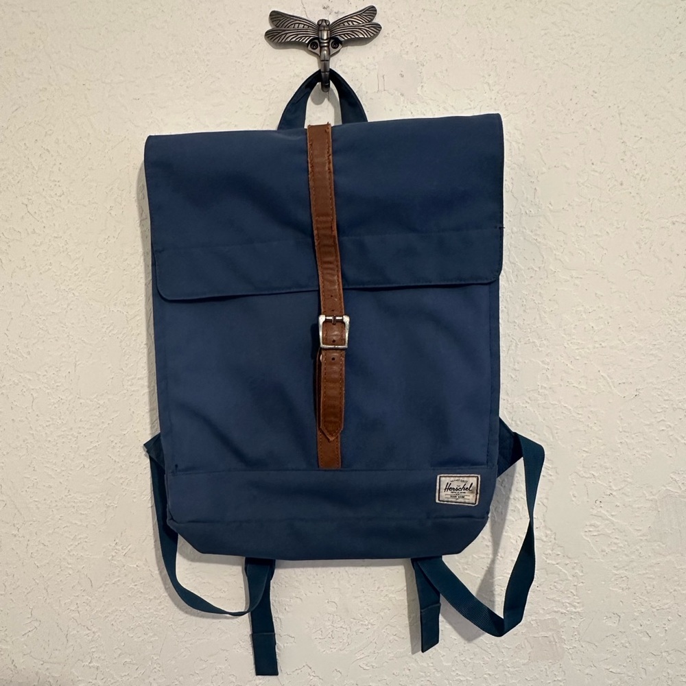Blue and Brown Herschel Backpack Perfect for School or Travel
